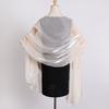 200*70cm Shawls and Wraps for Evening Dresses Organza Glossy Women Guest Shawl Long Scarf