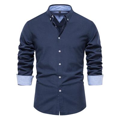 Fall New Slim-fit Shirt Men's Casual