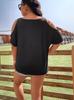 New Plus Size Gothic Skull 3D Print Casual Off-the-Shoulder Top