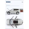 1/24 Tank 500 Hi4-T SUV Legierungsauto-Modell Diecast Metallspielzeug Geländefahrzeuge Auto-Modell Simulation Ton und Licht Kinderspielzeug Geschenke