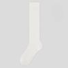 Female Spring and Autumn Solid Color Double Needle Micro Pressure Show Thin Leg Pile Socks