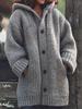 Women's Plus Size Knit Sweater Coat - Mid-Length Autumn/Winter Style