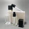 15-40Ml Empty Pump Bottle Glass Liquid Foundation Container Makeup Transparent Square Refillable Bottle Portable Pump Bottle