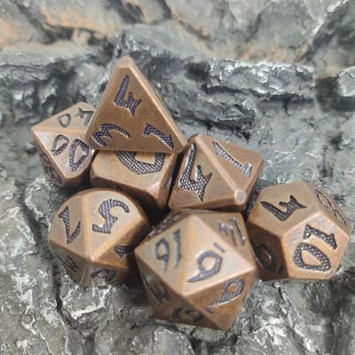 Fafnir RPG Dice Set of 7 Metal Dice