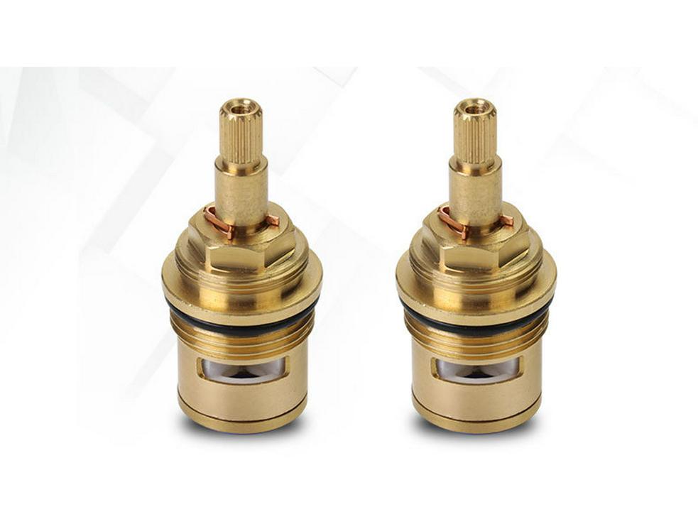 G3/4" Großvolumiger Heiß-/Kaltwasser-Kupferventileinsatz mit Keramikscheibe