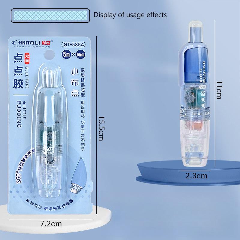 Cartoon Press-On Dot Glue Office Ledger Supplies Stationery Roller Glue Tape Student Study Exam Pen Style