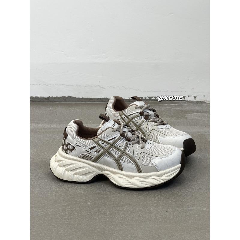 Autumn mesh breathable trendy brand casual shoes women's new shoes versatile thick-soled heightening dad shoes