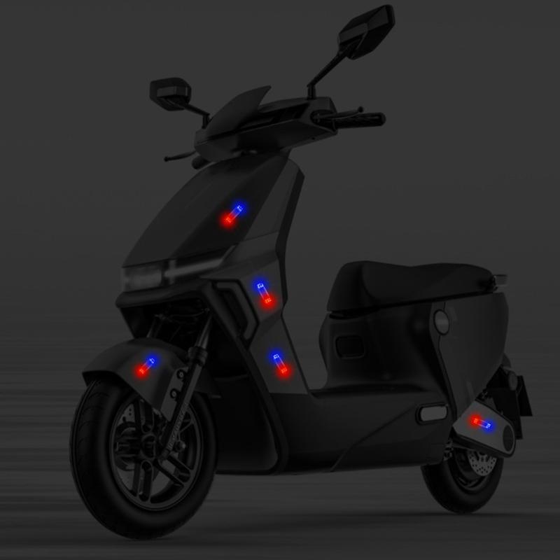 LED Solar Power Car Warning Light Anti Theft Caution Lamp Enhanced Visibility Bike Light Simple Installation for