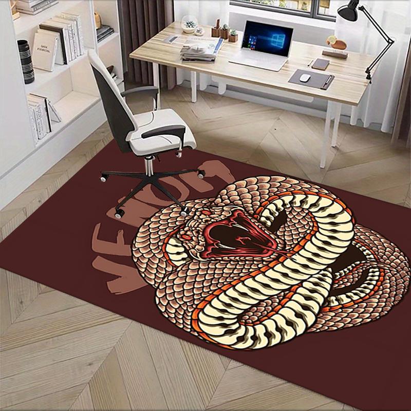 Venom Snake Chair Mat Office Carpet, Oversized Rug for Home Decor, Sofa Mat, Desk Pad Gift, Suitable for Bedroom, Living Room, Various Rooms