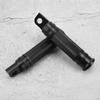 2Pcs Aluminum Alloy Motorcycle CNC Bike Foot Pegs Pedals Rest Footrest(Black)