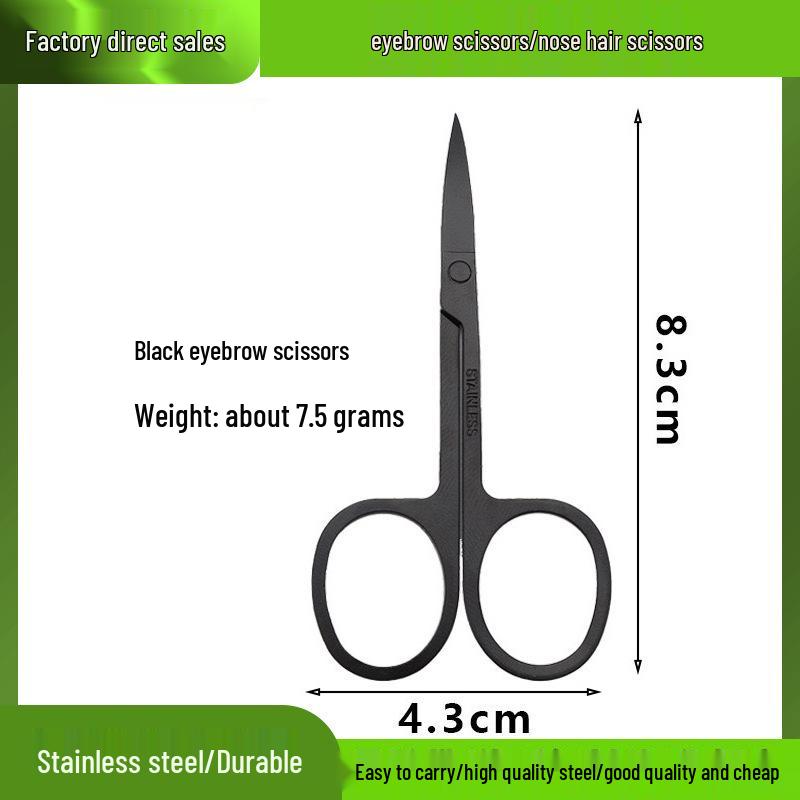 Spot Stainless Steel Eyebrow Scissors - Mirror Finish for Women's Makeup & Men's Beard Grooming