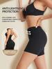 Flarixa Women Seamless Slip Shorts High Waist Boyshorts Panties Ice Silk Smooth Boxer Briefs Under the Skirts Dress Safety Shorts Cycling Innerwear