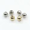 K18WG Mirror Cut Ball Backs for American Earrings (1 Pair) (D119H-WG) (White Gold)