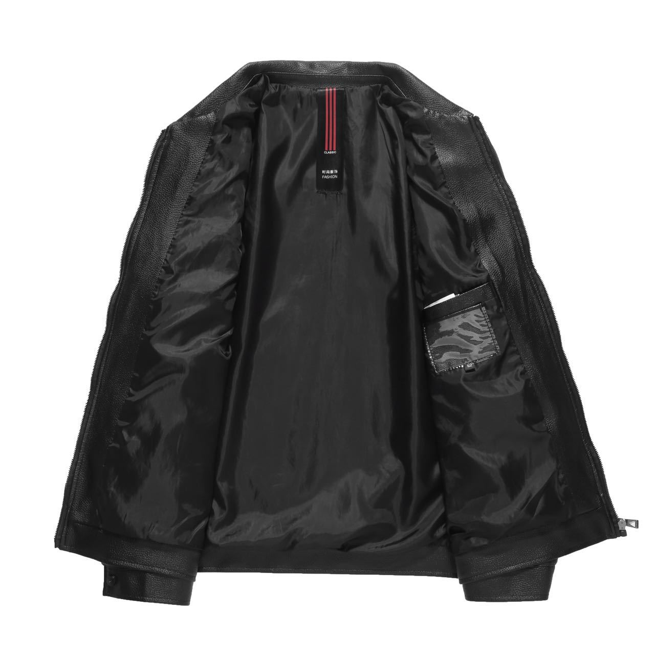 Весна и осень новая кожаная куртка мужская куртка тренд свободная повседневная мужская — фото 3