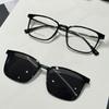 Fashion Prescription Glasses Men Flip-up Magnetic Clip-on Reading Glasses TR90 Polarised Myopia Sunglasses Optical Lenses UV400