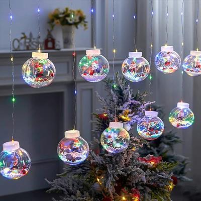 Palla luminosa a LED impermeabile, stringa di luci lampeggianti, decorazione per giardino di casa, luce notturna, luce a LED di Natale, colorata
