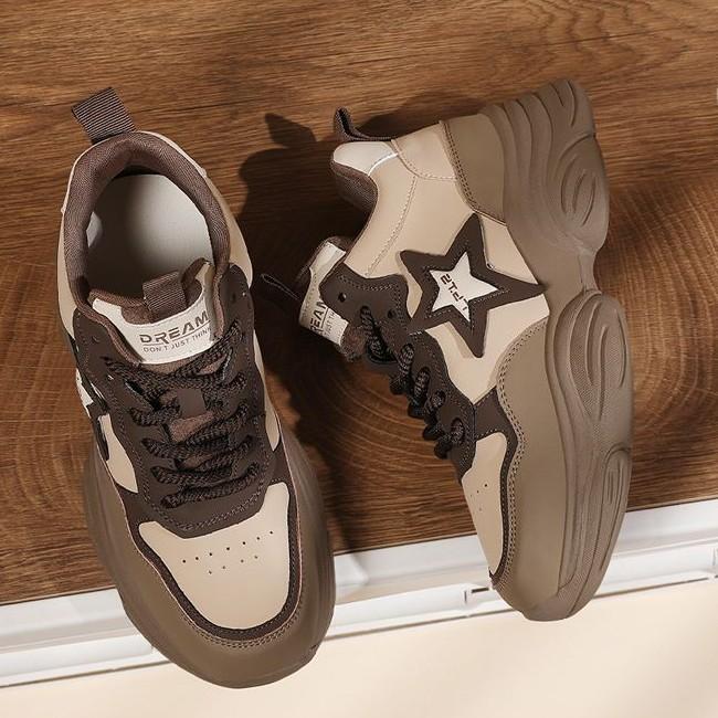 Popular dad shoes women's 2025 new autumn thick-soled heightening casual sports shoes lightweight soft-soled travel shoes