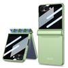 GKK For Samsung Galaxy Z Flip7 5G Case Magnetic Hinge Protection PC Phone Cover with Anti-Spy Tempered Glass Film