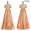 19th Cosplay Century Costume Ball Gown Polyester Waist Dress Vintage Womens