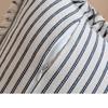Large Coarse Cotton Striped Fringed Pillow Case Fresh Light Sofa Cushion Cover for Sofa Home Bedroom Pillow Cover Decorations