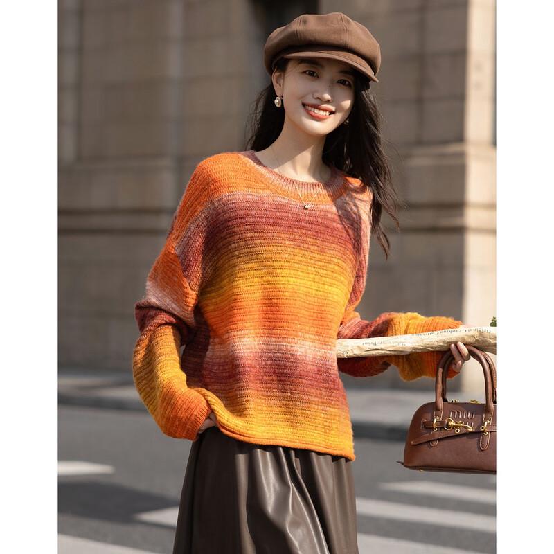 Demana Women's Wool Blend Gradient Knit Sweater