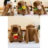 Cute Capybara Flower Burger French Fries Rabbit Decorative Plush Backpack For Girls And Kids