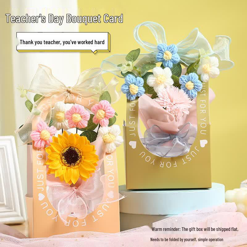 Teacher s Day Sunflower Soap Flower Bouquet