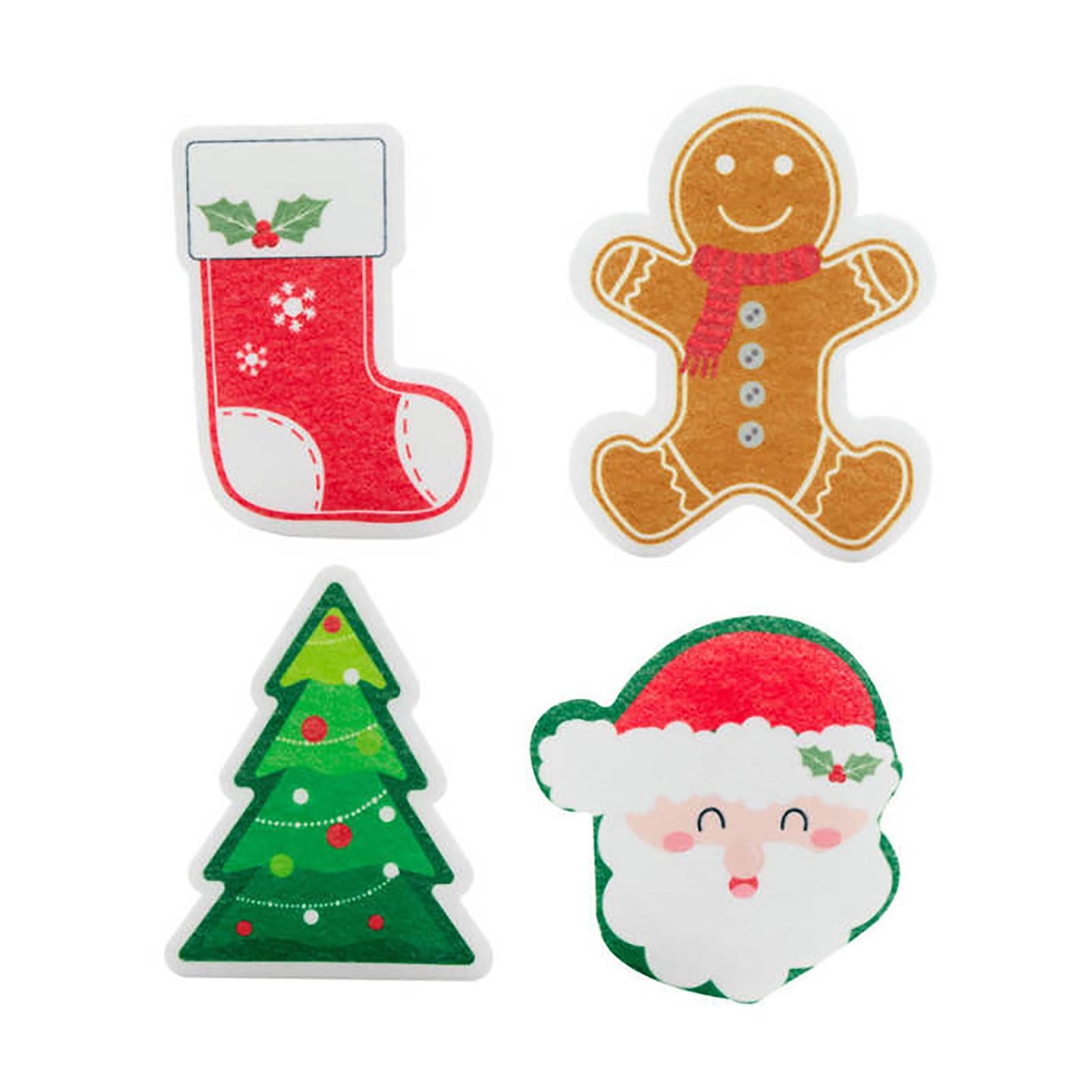 

Scouring Pad Sponge Wipe Set Kitchen Cleaning Brush Pan Dishwashing Cotton Absorbent Compressed Wood Pulp Cotton Set Of Four. One Size зелёный