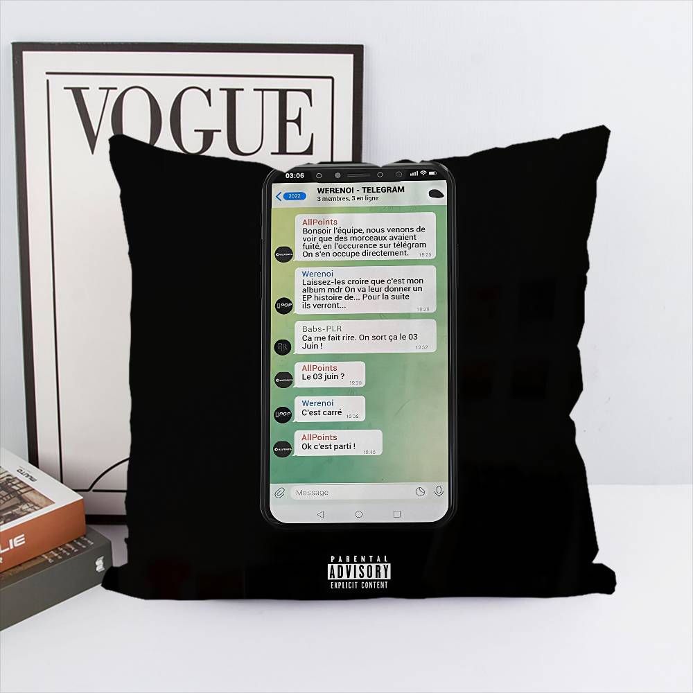 W-Werenoi Pillow Case Album Case Sofa Decorative Home Double-sided Printing Short Plush Cute Cushion Cover