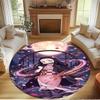 Demon Slayer Print Round Rug, Washable Floor Carpet, For Entryway Dorm Laundry Room Office Study, Home Decor Birthday Christmas Gift