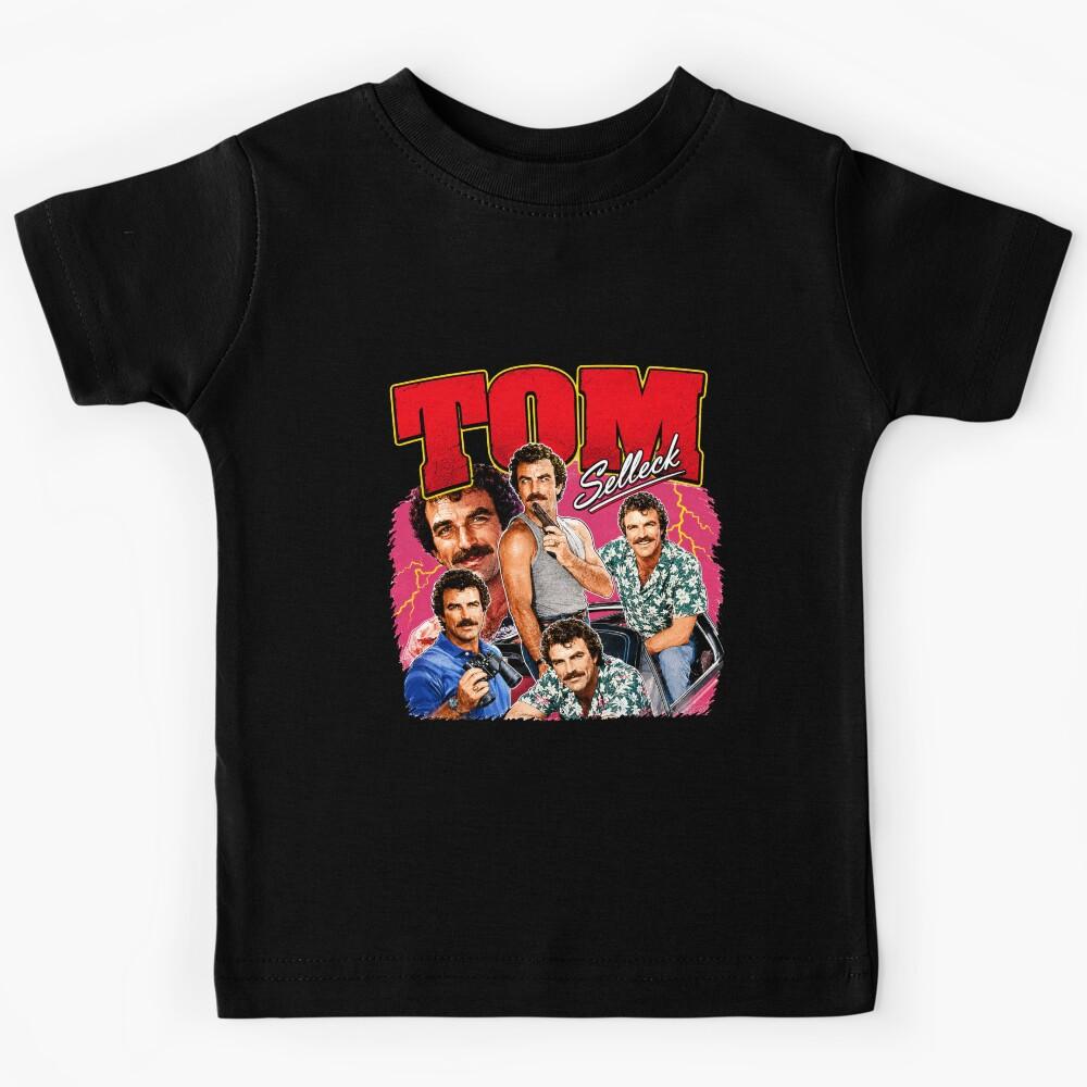 Tom Selleck -- 80s Aesthetic Design Kids T-Shirt 100