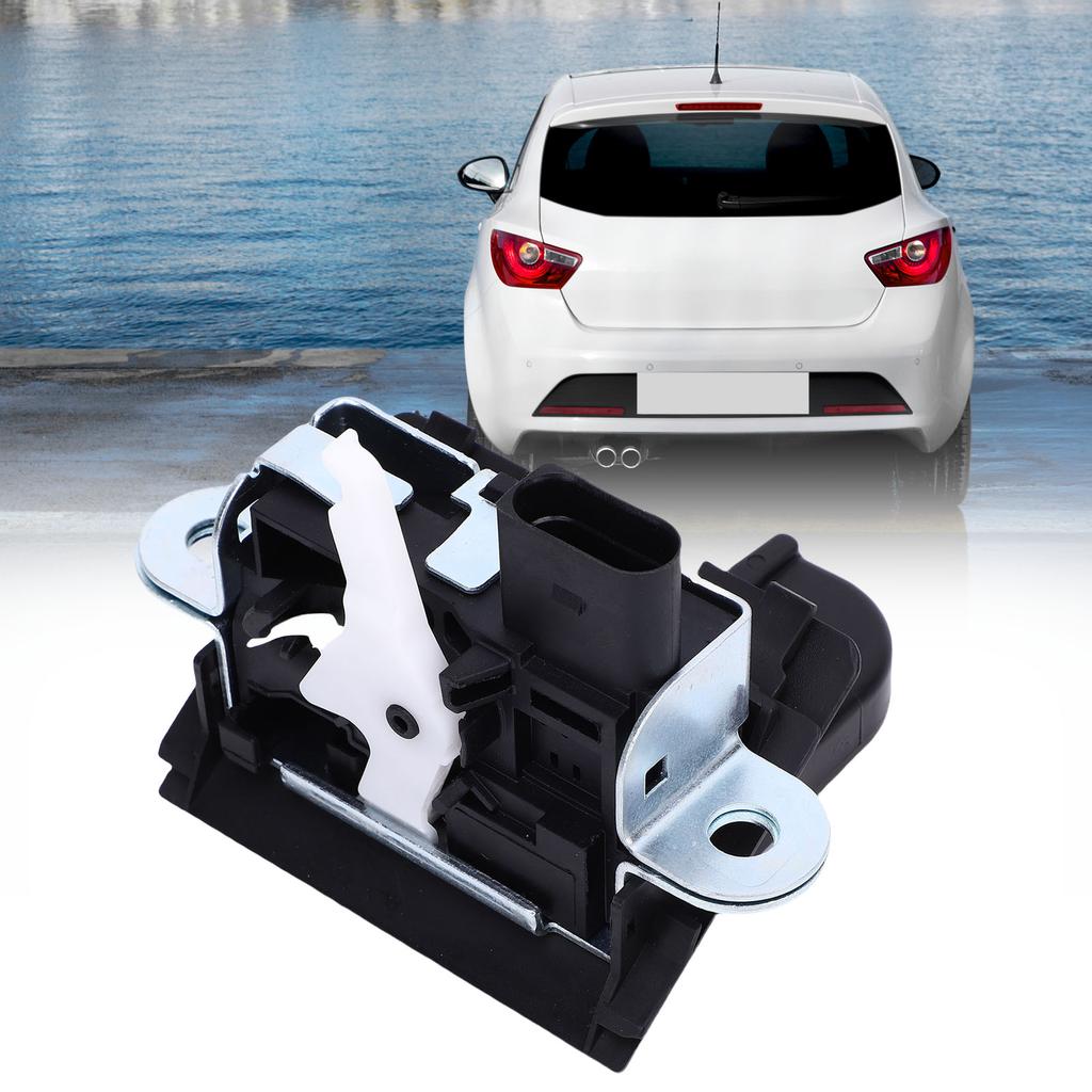 6J4827505D Trunk Lock Actuator 6J4827505D9B9 Tailgate Boot Lock  Actuator Replacement for Seat IV 2008-2017 6J4827505E9B9