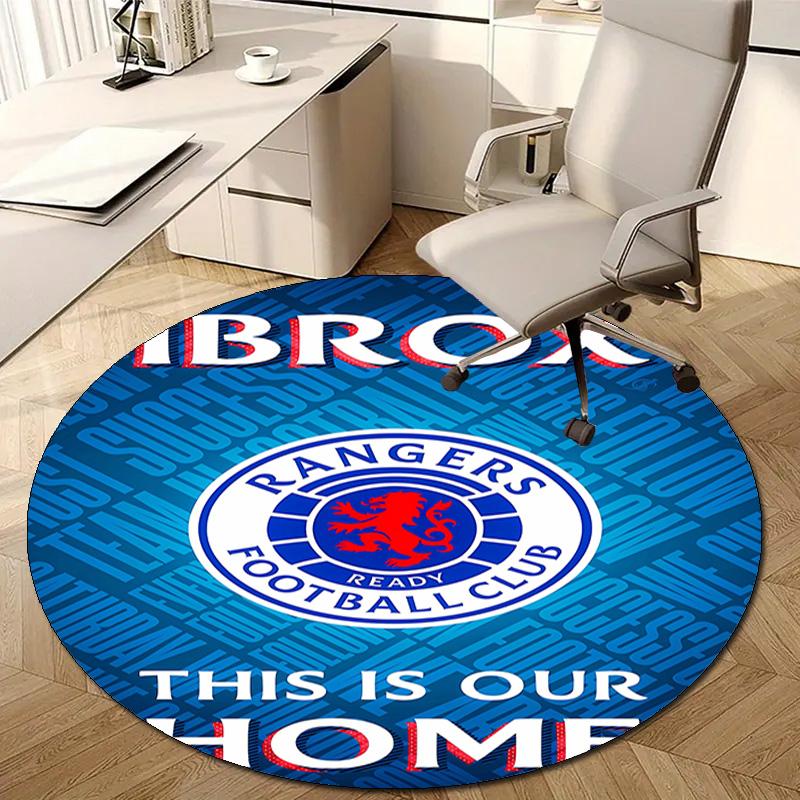 1pc Football Team (40) Design Printed Area Round Carpet for Bedroom Living Room Home Decor Rugs Mat Non Slip Mat Rug for Bedside