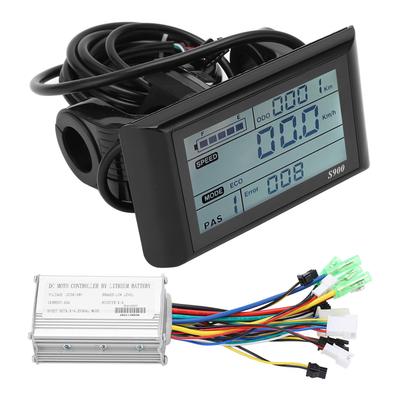 36V48V 15A Kontroler silnika bezszczotkowego LCD S900 Zestaw paneli wyświetlacza do kierownicy elektrycznej 22,2 mm