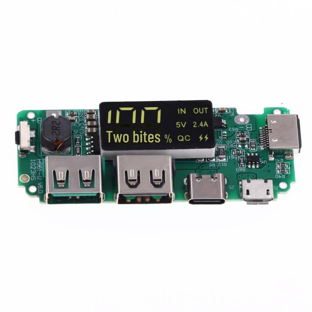 18650 Lithium Battery Charger with Dual USB Output & Digital Display (5V 2.4A, 2A, 1A)