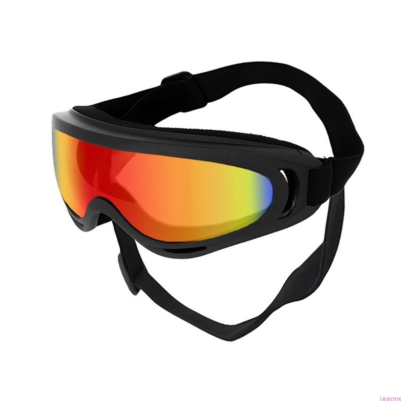 

Fashionable Dog Sunglasses TPU Frame Dustproof Lens Goggles with Adjustable Strap For Beach Motorcycle Trip Daily Walks