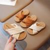 2026New Summer Girls' Slippers Bohemian Style Children's Baby Shoes Open-Toe Non-Slip Toddler Sandals