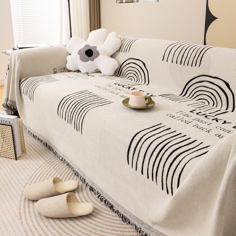 Simple Style Sofa Cover Cloth Dust Towel Sofa Blanket No Fading No Pilling Sofa Cover