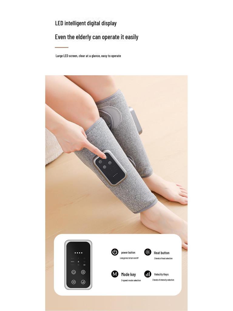 Multifunctional Leg Massager with Air Pressure and Heat Therapy