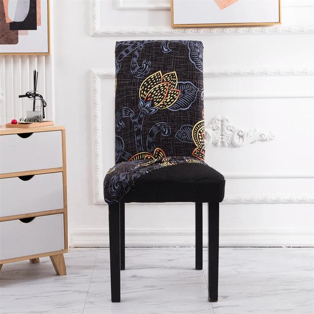 Geometry Chair Cover Flexible Stretch Spandex Chair Cover For Dining Room Restaurant Weddings Banquet Hotel Elastic Chair Cover for Home