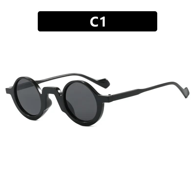 Retro Round Sunglasses Women Men UV400 UV-Protective Eyewear Trendy INS Style Premium-Feel Unique Goggles