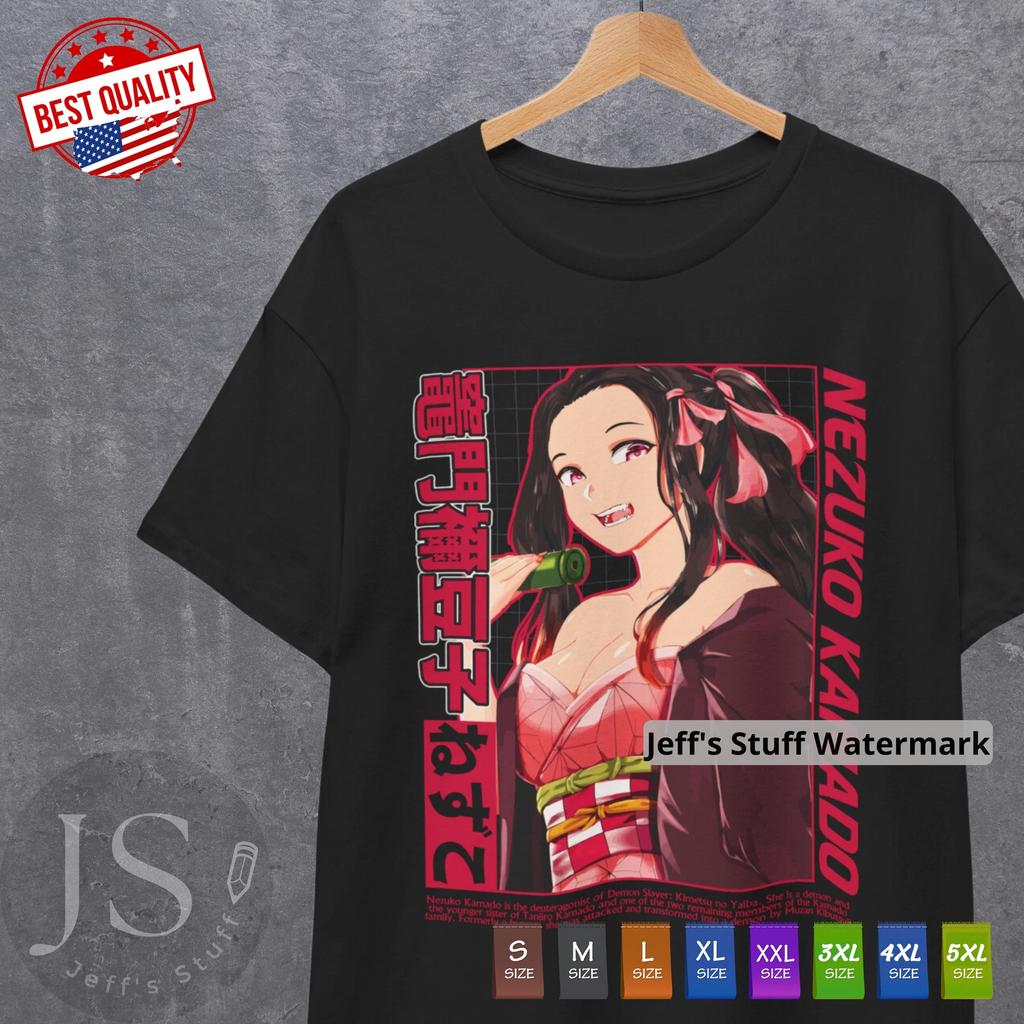 Waifu Nezuko T Shirt Sugoi Demon Slayer Anime Manga Japanese Clothing Gift Tee