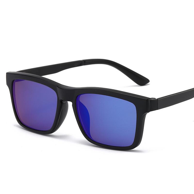 Magnetic Sunglasses Clip 6 in 1 Optical Glasses Frame Night Vision Multipurpose Eyeglasses Set for Women Men 2202 No Box