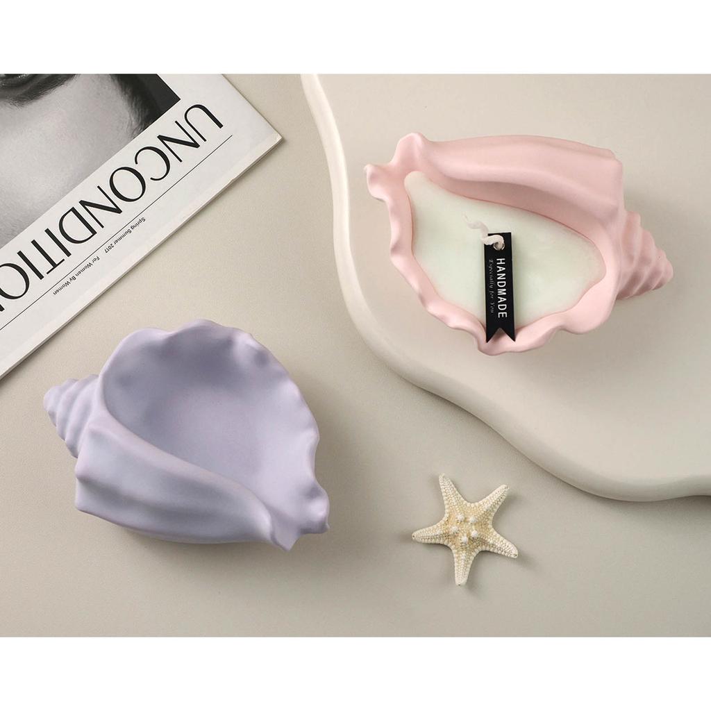 Romantics Candle Mold Unique Seashells Aromatherapys Mold DIY Seashells Silicone Mold Plasters Cement Candle Holder Mold