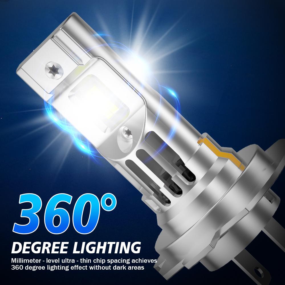 2PCS H7 Led Canbus Headlight 20000LM High Bright Upgrade CSP 3570 Chips Fog Lamp Car Led Light Bulbs 6000k White