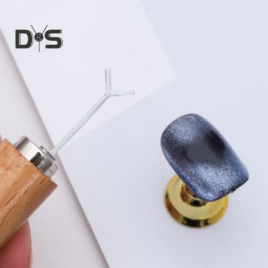 Gelový lak na nehty Cat Eyes Magnetická hůlka Y-tvarovaný železný drát Dvouhlavý válec Magnetická tyč Domácí salon Nehtové umění Manikúrní nástroje Příslušenství