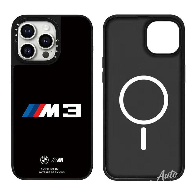 BBKG7 For BMW M Power MagSafe Optional Phone Case Shockproof Magnetic Protect Cover For IPhone 17 16 15 Plus 14 13 12 Pro Max Sticker