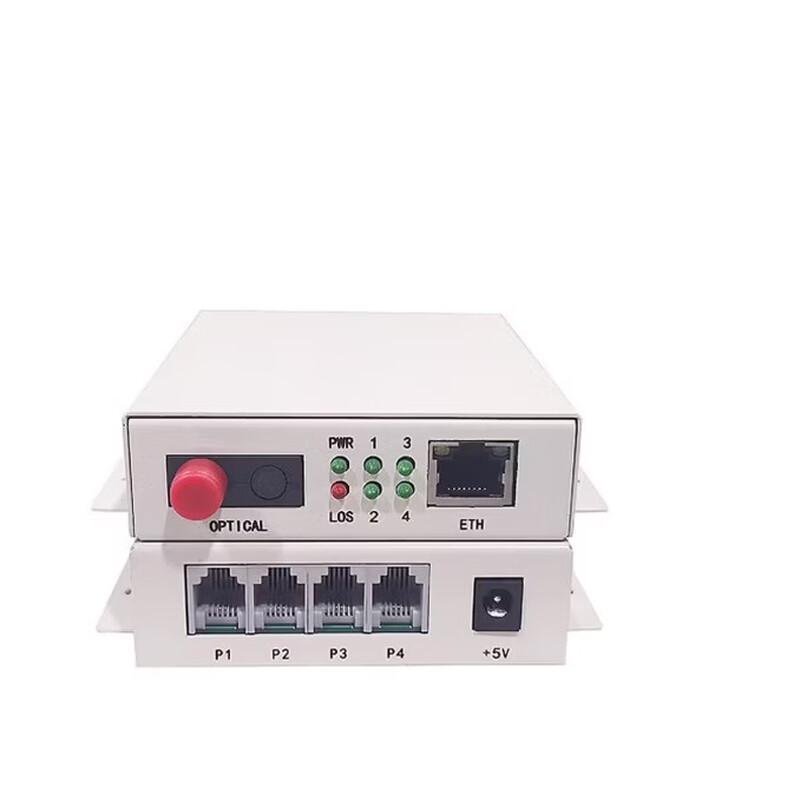 JY-4P1E 4-Channel Telephone Over Fiber Multiplexer