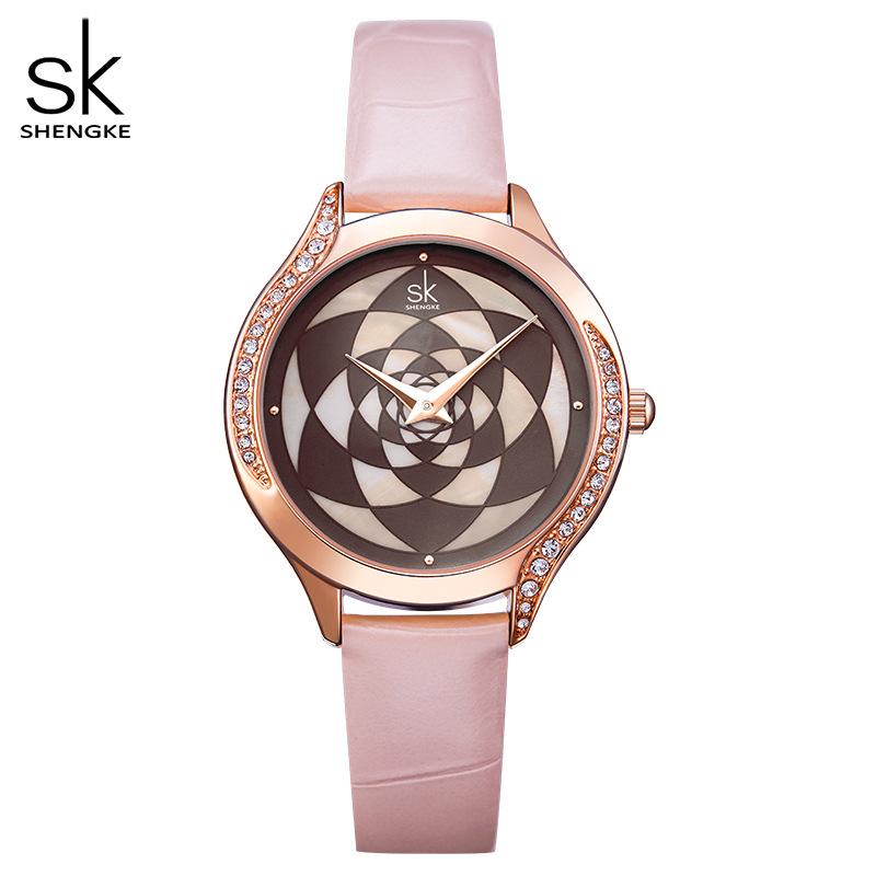 Watch Women S Watch Fashion Creative Diamond-Encrusted Light Luxury Waterproof Belt Watch Women S Watch 0122