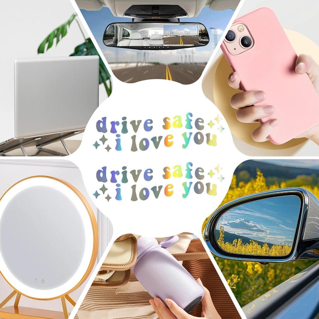 Car Window Decal, Car Decal Sticker Decor | Car Rearview Mirror Reflector Decal Decor